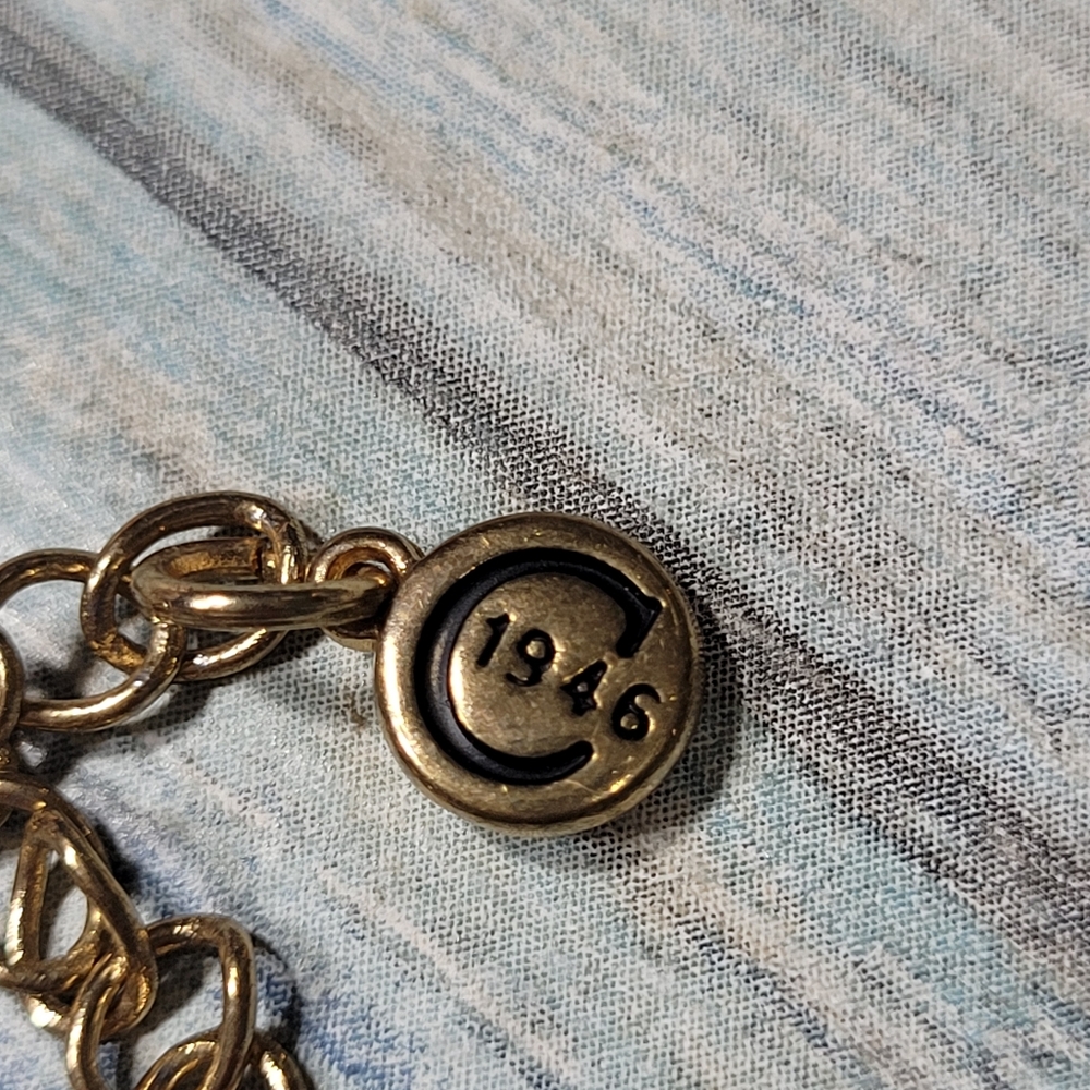 C 1946 Purple and Gold Beaded Necklace - Picture 6 of 9